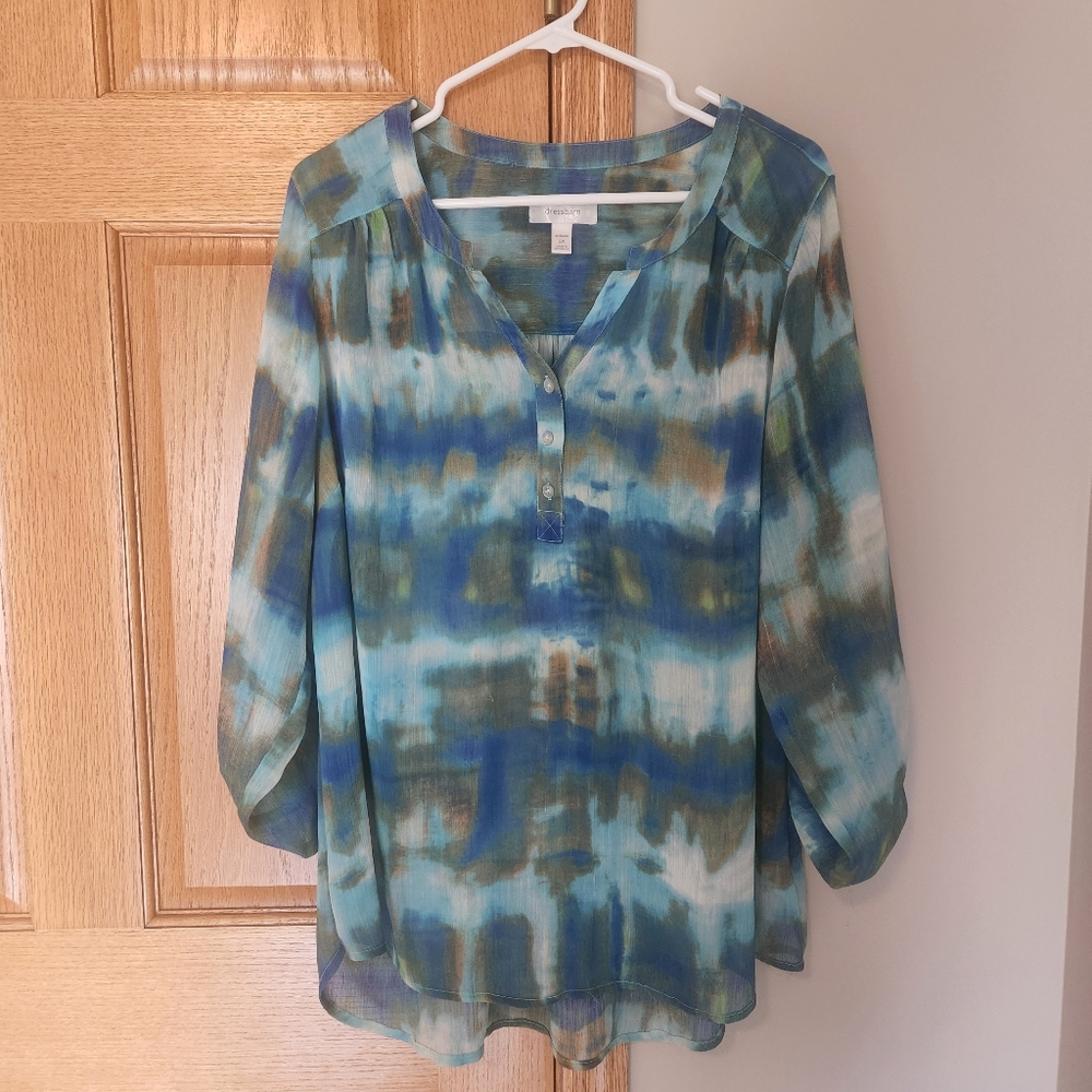 💥3 FOR $13!💥 Dressbarn Woman Flowy Sheer Blouse | Size 2X